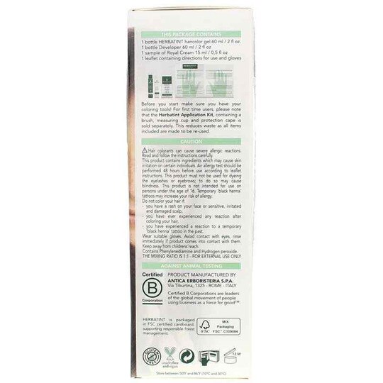 Permanent Hair Color Gel, HBT